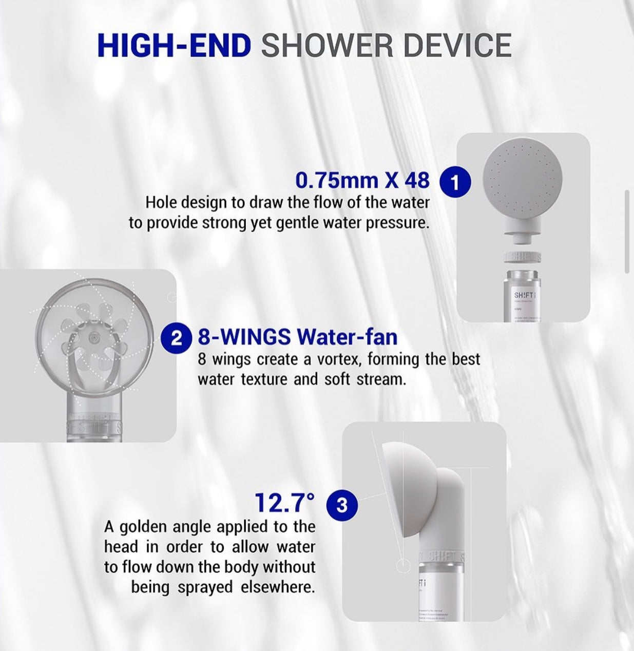 Shift I Shower Head | Shift Capsule Shower | SHIFT